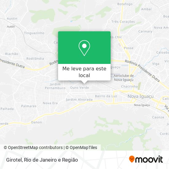 Girotel mapa