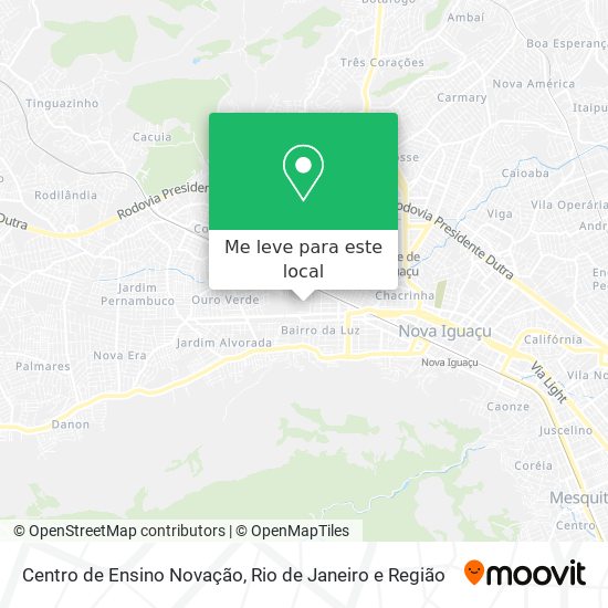 Centro de Ensino Novação mapa