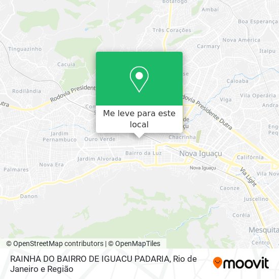 RAINHA DO BAIRRO DE IGUACU PADARIA mapa