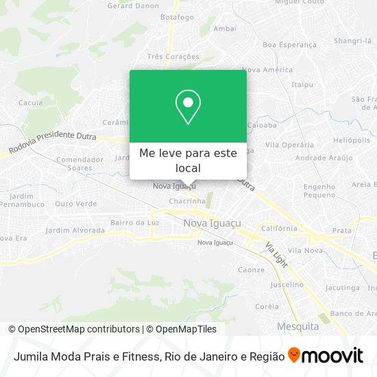 Jumila Moda Prais e Fitness mapa