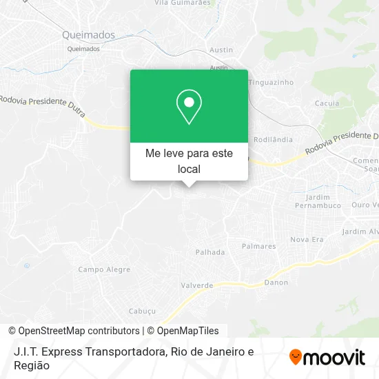 J.I.T. Express Transportadora mapa