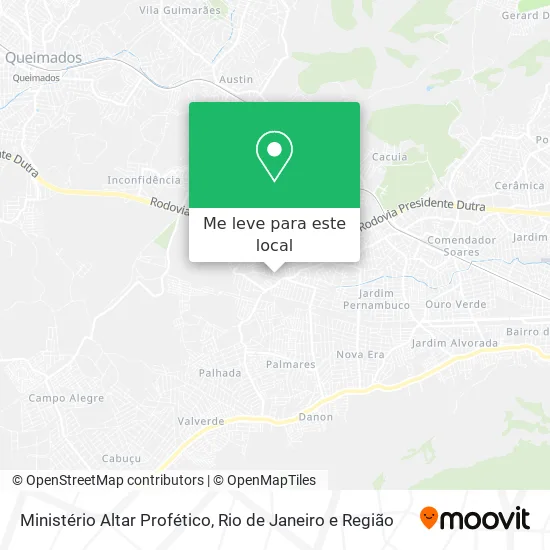 Ministério Altar Profético mapa