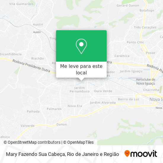 Mary Fazendo Sua Cabeça mapa