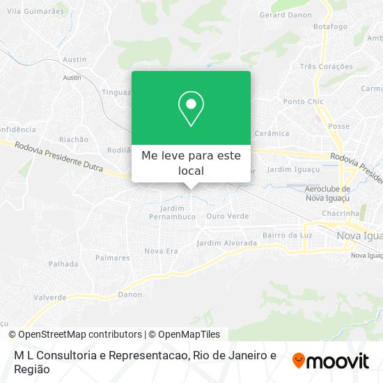 M L Consultoria e Representacao mapa