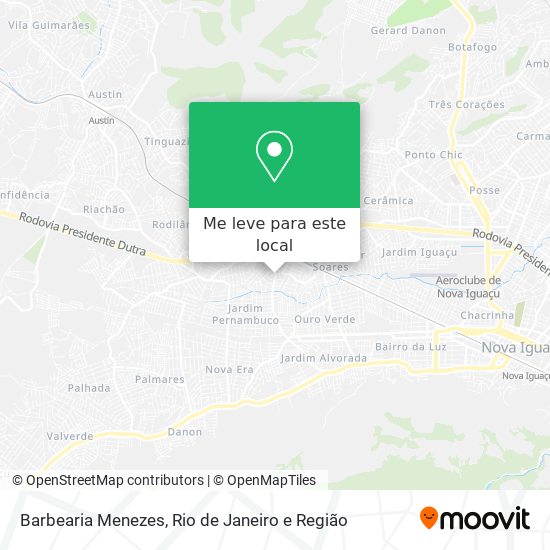 Barbearia Menezes mapa