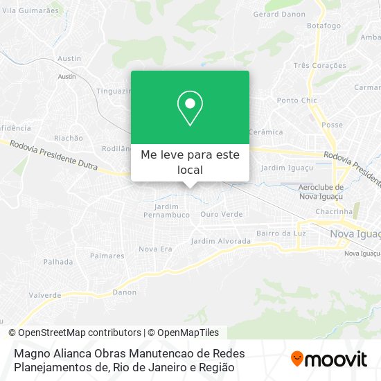 Magno Alianca Obras Manutencao de Redes Planejamentos de mapa