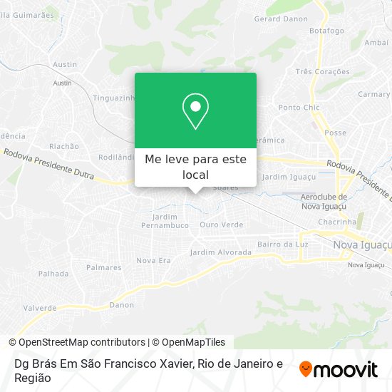 Dg Brás Em São Francisco Xavier mapa