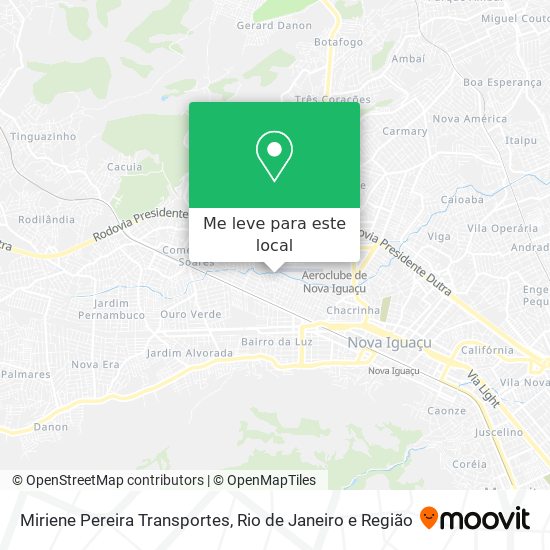 Miriene Pereira Transportes mapa