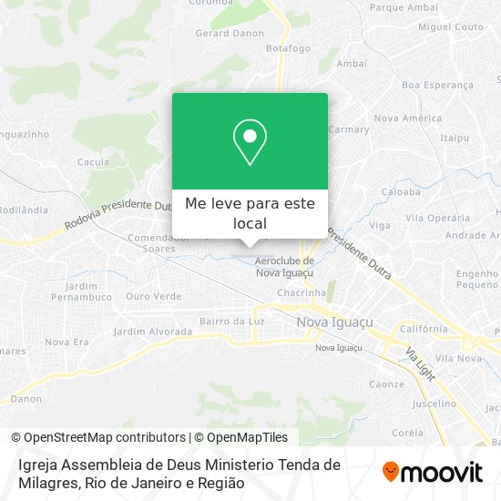 Igreja Assembleia de Deus Ministerio Tenda de Milagres mapa