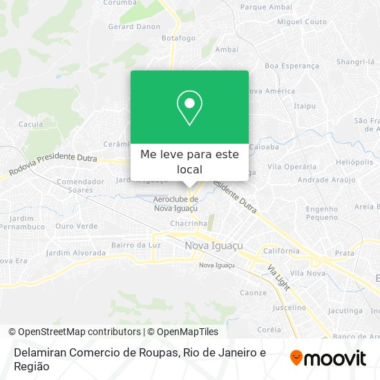 Delamiran Comercio de Roupas mapa