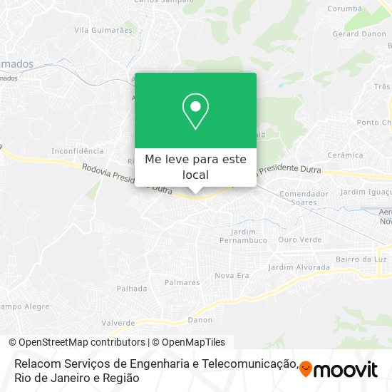 Relacom Serviços de Engenharia e Telecomunicação mapa