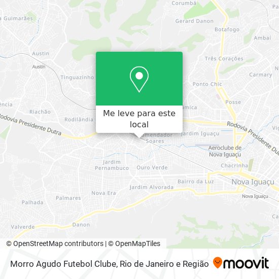 Morro Agudo Futebol Clube mapa