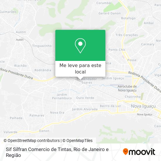 Sif Silfran Comercio de Tintas mapa
