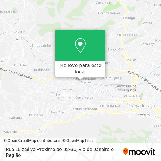 Rua Luíz Silva Próximo ao 02-30 mapa