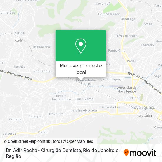 Dr. Adir Rocha - Cirurgião Dentista mapa