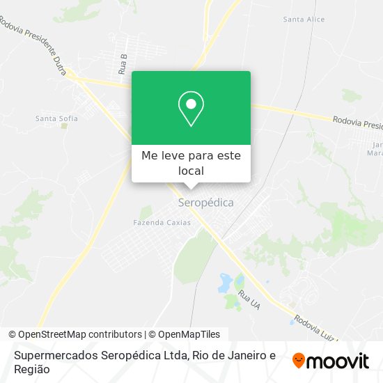 Supermercados Seropédica Ltda mapa