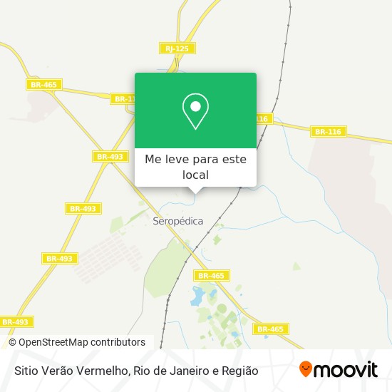 Sitio Verão Vermelho mapa