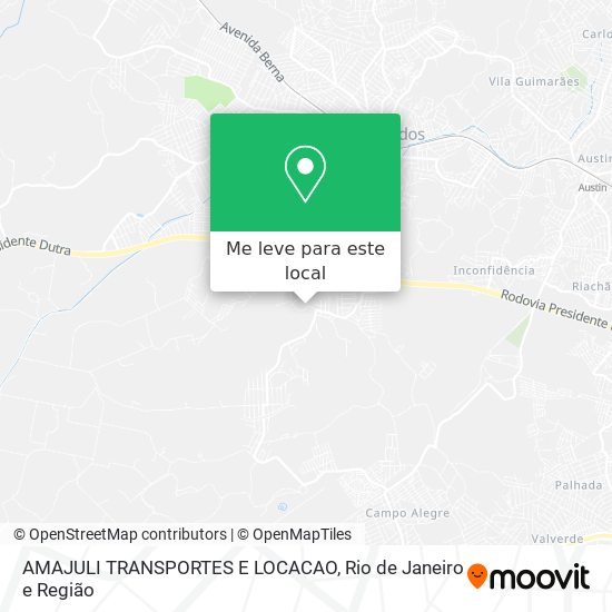 AMAJULI TRANSPORTES E LOCACAO mapa