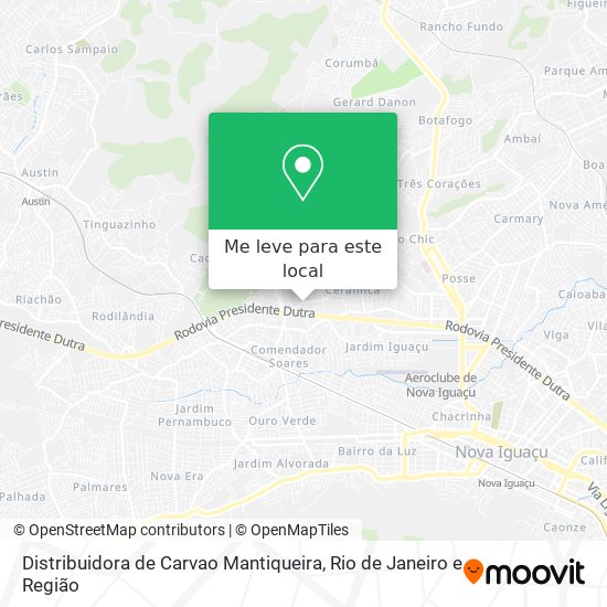 Distribuidora de Carvao Mantiqueira mapa