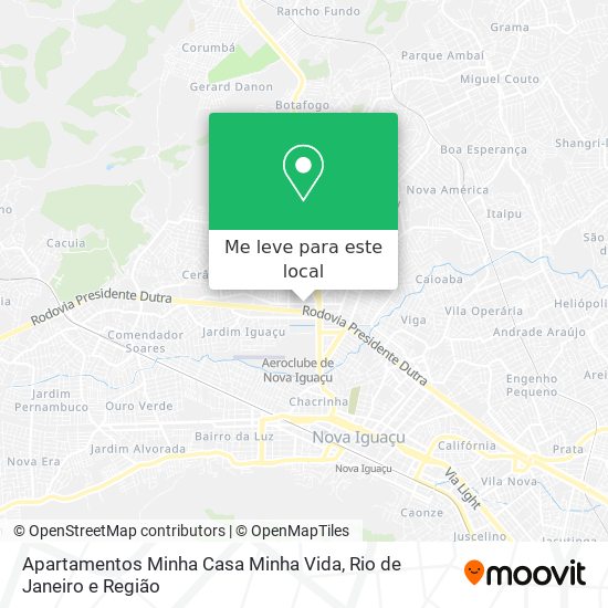 Apartamentos Minha Casa Minha Vida mapa