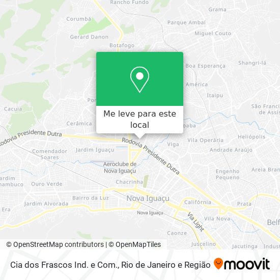 Cia dos Frascos Ind. e Com. mapa