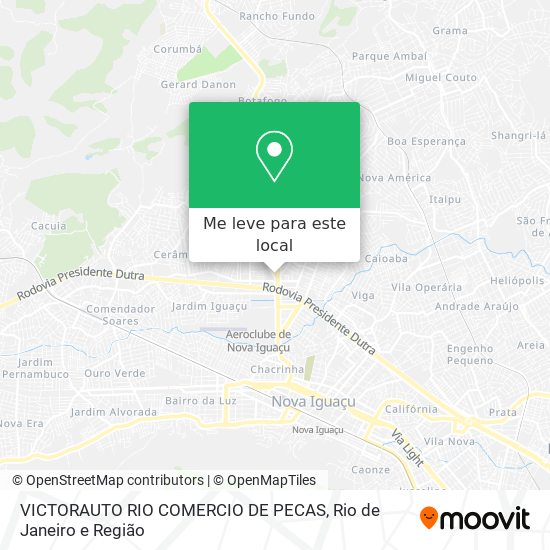 VICTORAUTO RIO COMERCIO DE PECAS mapa