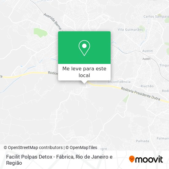 Facilit Polpas Detox - Fábrica mapa