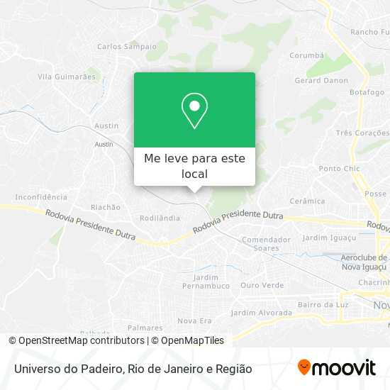 Universo do Padeiro mapa