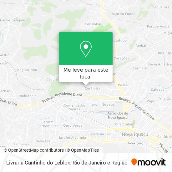 Livraria Cantinho do Leblon mapa