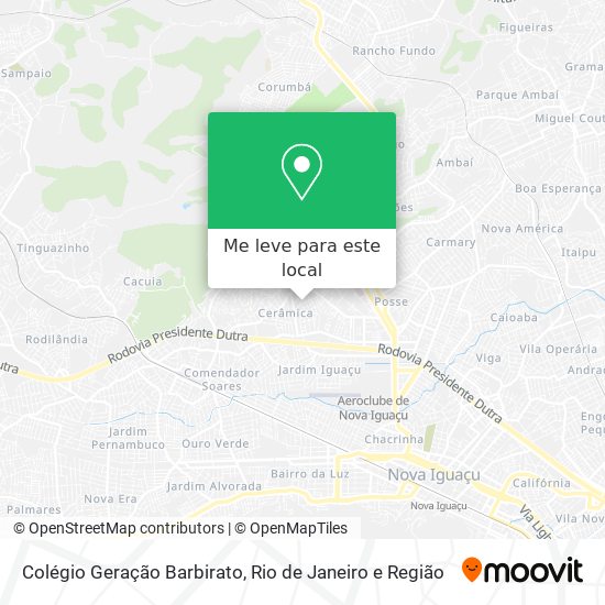 Colégio Geração Barbirato mapa