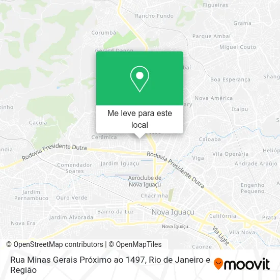 Rua Minas Gerais Próximo ao 1497 mapa