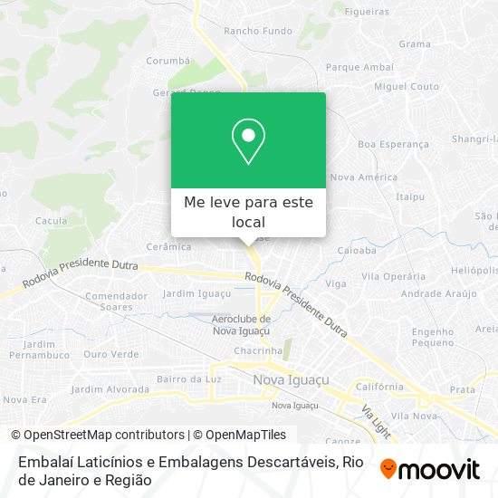 Embalaí Laticínios e Embalagens Descartáveis mapa
