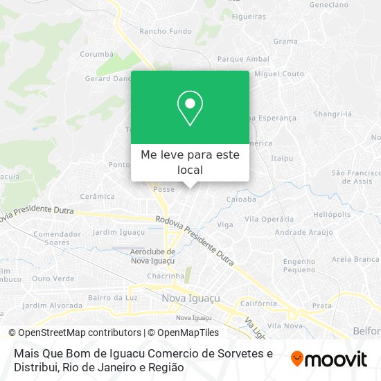 Mais Que Bom de Iguacu Comercio de Sorvetes e Distribui mapa