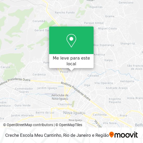 Creche Escola Meu Cantinho mapa
