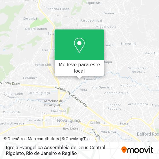 Igreja Evangelica Assembleia de Deus Central Rigoleto mapa