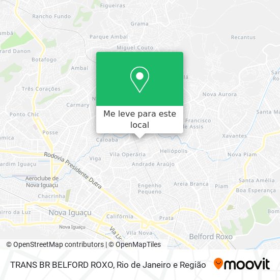 TRANS BR BELFORD ROXO mapa