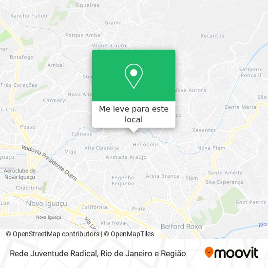 Rede Juventude Radical mapa
