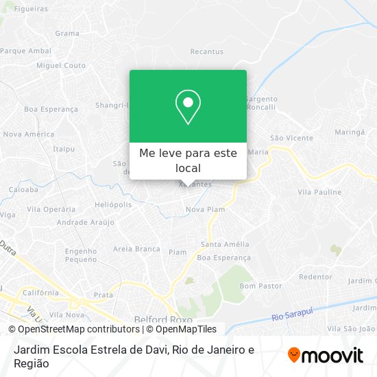 Jardim Escola Estrela de Davi mapa