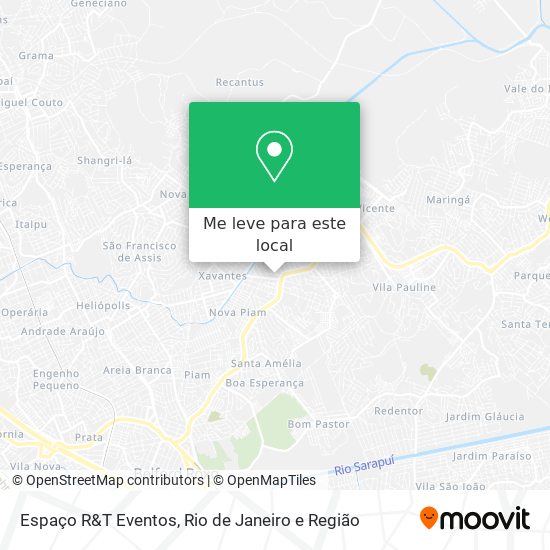 Espaço R&T Eventos mapa