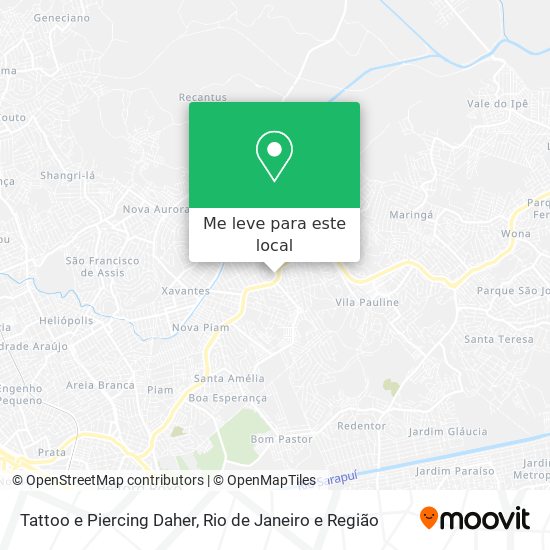 Tattoo e Piercing Daher mapa