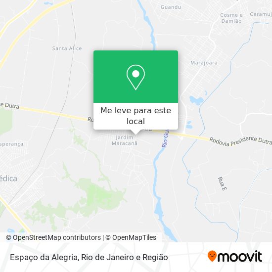 Espaço da Alegria mapa