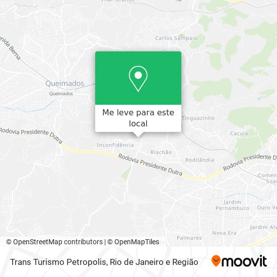 Trans Turismo Petropolis mapa