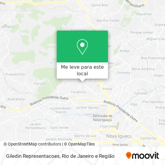 Giledin Representacoes mapa