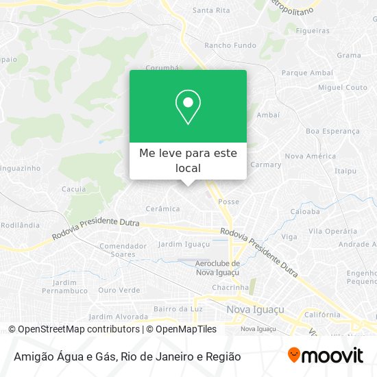 Amigão Água e Gás mapa