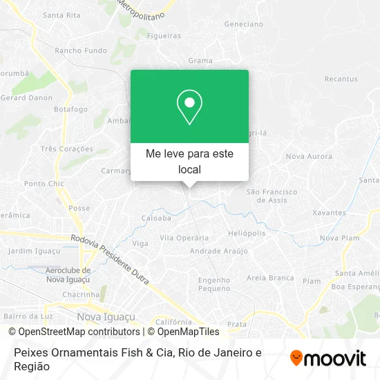 Peixes Ornamentais Fish & Cia mapa
