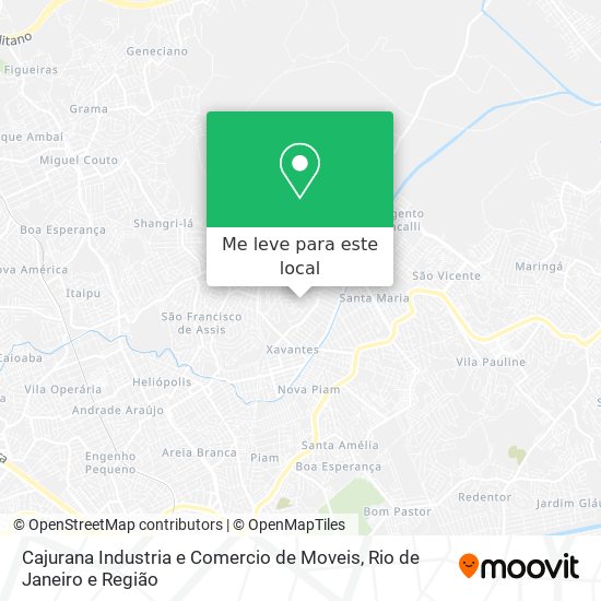 Cajurana Industria e Comercio de Moveis mapa