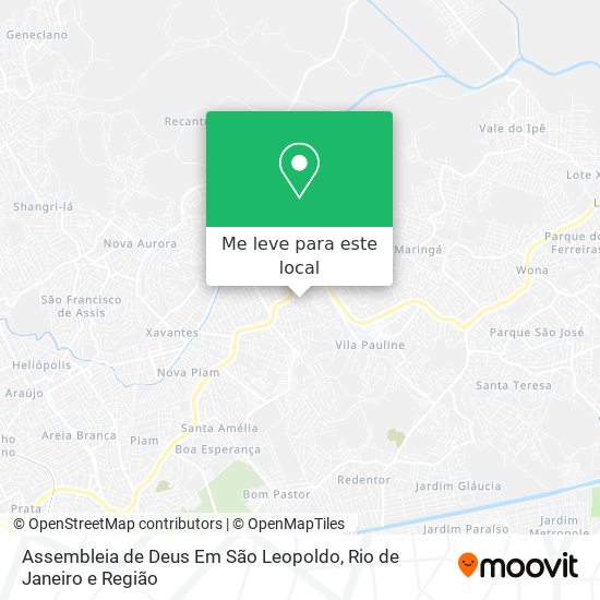 Assembleia de Deus Em São Leopoldo mapa