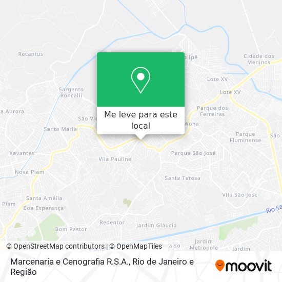 Marcenaria e Cenografia R.S.A. mapa