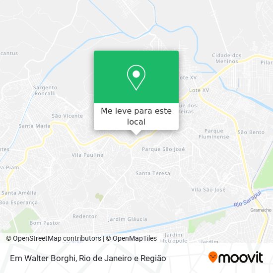 Em Walter Borghi mapa