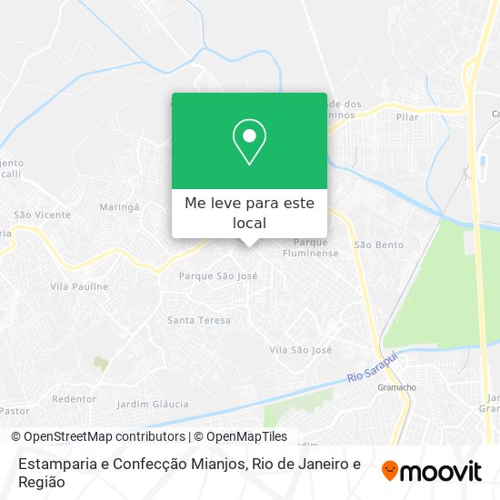 Estamparia e Confecção Mianjos mapa